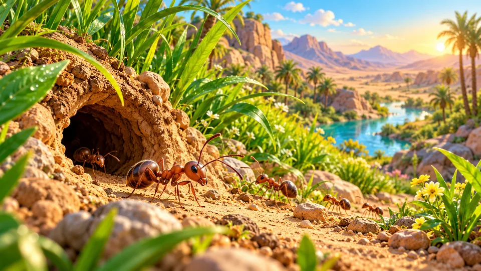 Illustration for the story “Prophet Sulayman Hears an Ant”
