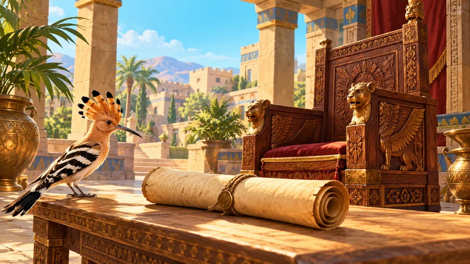 Illustration for the story “The Queen of Sheba and the Letter”