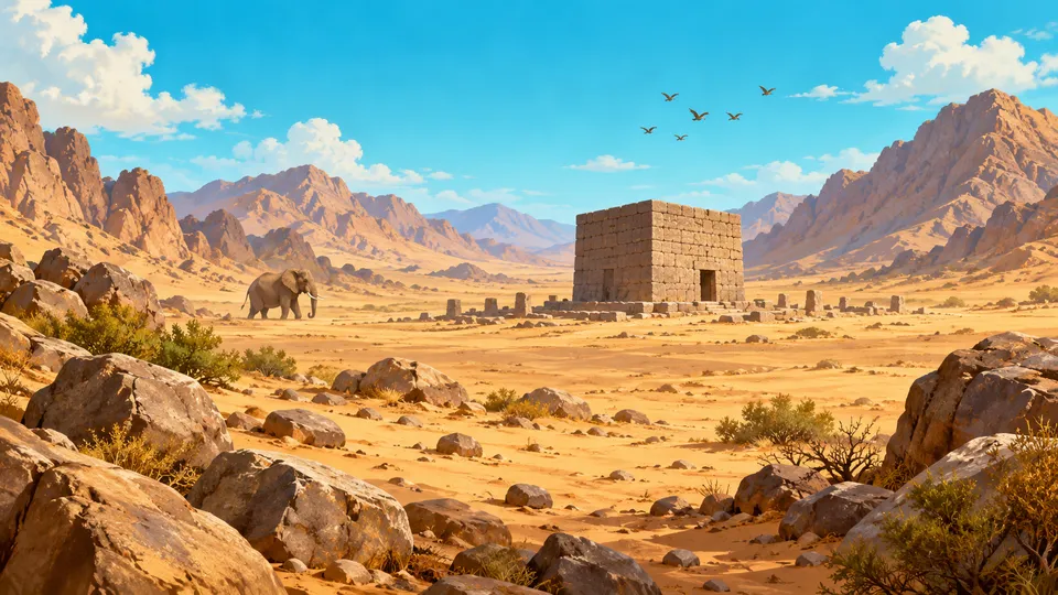 Illustration for the story “The Army of the Elephant”